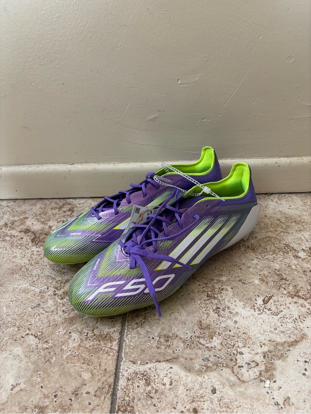 Adidas F50 Elite FG Firm Ground Soccer Cleats Purple Rush JH7615 Mens Size 9